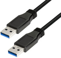 Logilink USB Kabel A -> A St/St  1.00m schwarz
