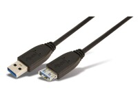 Logilink USB Kabel A -> A St/Bu  2.00m Verl. schwarz