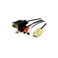 Logilink HDMI-Kabel zu VGA& Audio 2 Meter bk
