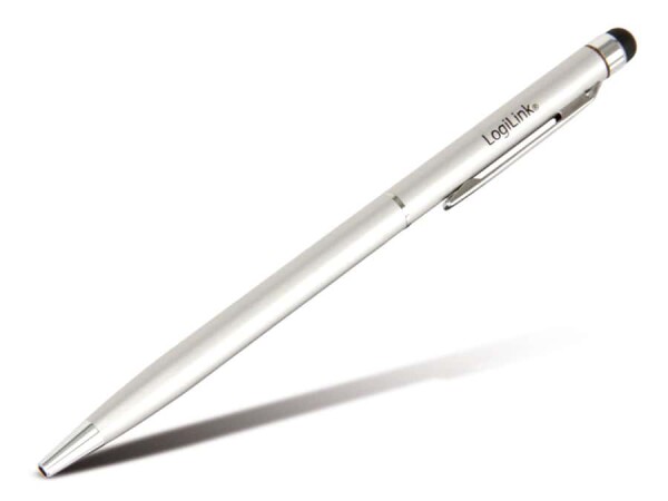 Logilink Touch Pen mit integriertem Kugelschreiber Alu