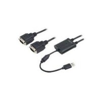 Logilink Adapter USB 2.0 -> 2x Seriell schwarz