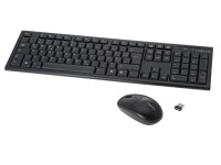 Logilink Tastatur Wireless 2,4GHz mit Maus black