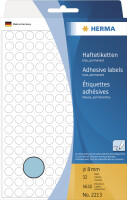 HERMA Vielzwecketiketten blau 19 mm rund Papier 1280 St.