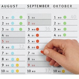 HERMA Vielzwecketiketten leuchtorange 50 mm Papier 144 St.