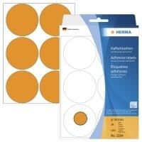 HERMA Vielzwecketiketten leuchtorange 50 mm Papier 144 St.