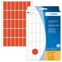 HERMA Vielzwecketiketten rot  12x30 mm Papier matt 1120 St.