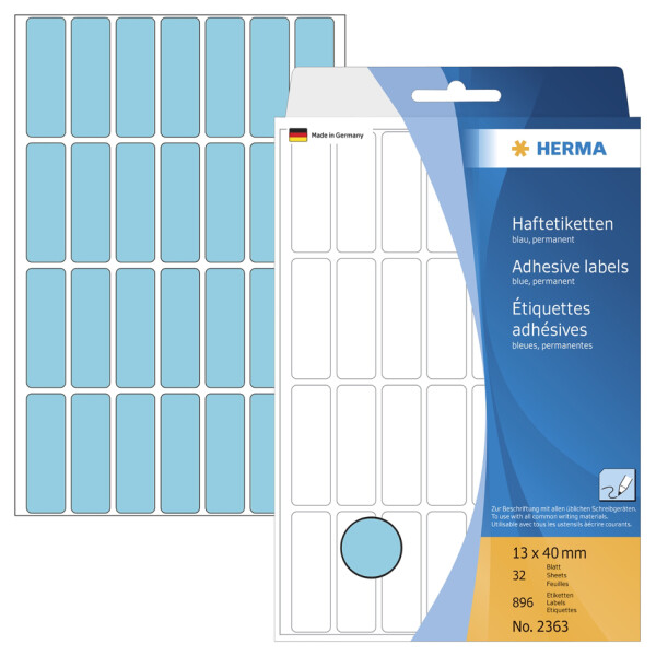HERMA Vielzwecketiketten rot  52x82 mm Papier matt 128 St.