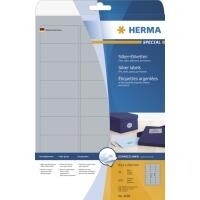 HERMA Etiketten A4 silber 63,5x29,6 mm Folie glänz....