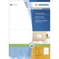 HERMA Adressetiketten A4 weiß 199,6x143,5 mm Papier...