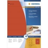 HERMA Etiketten A4 rot  105x37 mm Papier matt 1600 St.