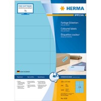 HERMA Etiketten A4 blau 105x37 mm Papier matt 1600 St.