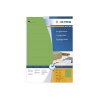HERMA Etiketten A4 grün 105x37 mm Papier matt 1600 St.