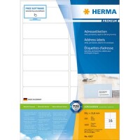 HERMA Adressetiketten A4 weiß 99,1x33,8  mm Papier...