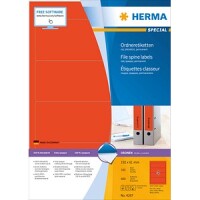 HERMA Ordneretiketten A4 rot  192x61 mm Papier opak 400 St.