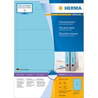 HERMA Ordneretiketten A4 blau 192x61 mm Papier opak 400 St.