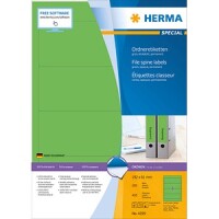 HERMA Ordneretiketten A4 grün 192x61 mm Papier opak...