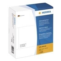 HERMA Adressetiketten einzeln weiß 130x80  mm Papier 500 St.