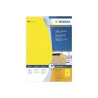HERMA Etiketten A4 gelb 105x148 mm Papier matt  400 St.
