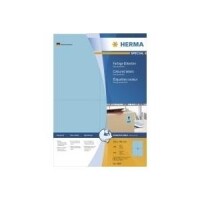 HERMA Etiketten A4 blau 105x148 mm Papier matt  400 St.