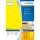 HERMA Etiketten A4 gelb 210x297 mm Papier matt  100 St.
