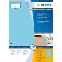 HERMA Etiketten A4 blau 210x297 mm Papier matt  100 St.