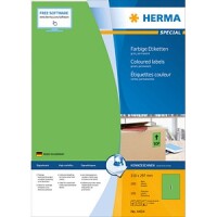HERMA Etiketten A4 grün 210x297 mm Papier matt  100 St.