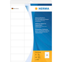 HERMA Adressetik. 70x36   mm Papier Ecken spitz 480 St.