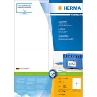 HERMA Etiketten Premium A4 weiß 105x144 mm Papier  400 St.