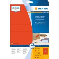 HERMA Etiketten A4 rot  70x37 mm Papier matt 480 St.