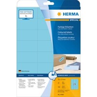 HERMA Etiketten A4 blau 70x37 mm Papier matt 480 St.