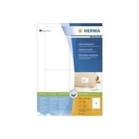 HERMA Adressetiketten A4 weiß 78,7x139,7 mm Papier...