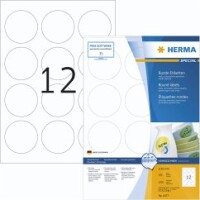 HERMA Etiketten A4 weiß 60 mm rund ablösb. Papier 1200 St.