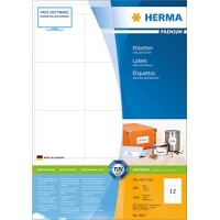 HERMA Etiketten Premium A4 weiß 70x67,7  mm Papier...