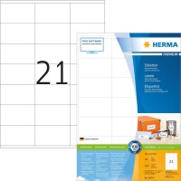 HERMA Etiketten Premium A4 weiß 70x41    mm Papier 4200 St.