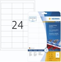 HERMA Etik. strapazierf. A4 weiß 66x33,8   mm Folie...
