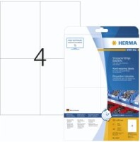 HERMA Etik. strapazierf. A4 weiß 105x148   mm Folie...