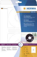 HERMA Inkjet CD-Etiketten A4 weiß 116 mm Papier 50 St.