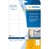 HERMA Inkjet-Etik. A4 weiß 63,5x29,6 mm wetterfest 270 St.