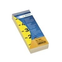 HERMA Nummernblock selbstklebend 1-500 gelb 28x56 mm