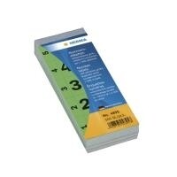 HERMA Nummernblock selbstklebend 1-500 grün 28x56 mm