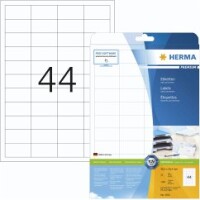 HERMA Etiketten A4 weiß 48,3x25,4 mm Papier matt 1100 St.