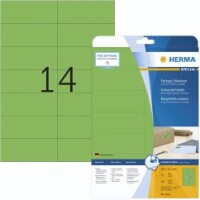 HERMA Etiketten A4 grün 105x42,3  mm Papier matt 280 St.