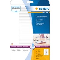 HERMA Etik. für CD-Box A4 weiß 114,3x5,5 mm...