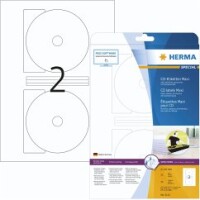 HERMA CD-Etik. Maxi A4 weiß 116 mm Papier opak   50...