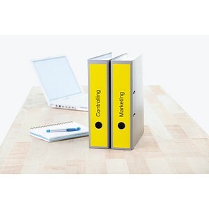 HERMA Ordneretiketten A4 gelb 61x297 mm Papier opak  60 St.