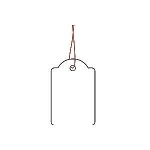 HERMA Hängeetiketten 25x38 mm mit Faden rot  1000 St.