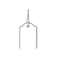 HERMA Hängeetiketten 25x38 mm mit Faden rot  1000 St.