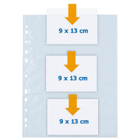 HERMA Fotosichthüllen  90 x 130 mm quer weiß...