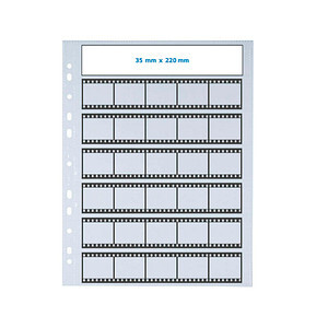 HERMA Negativhüllen transparent für  7 x 5 Streifen  25 St.