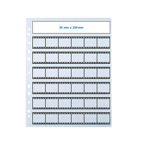 HERMA Negativhüllen transparent für  7 x 6 Streifen  25 St.